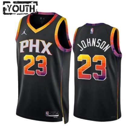 Dres Phoenix Suns Cameron Johnson 23 Jordan 2022-23 Statement Edition Crno Swingman - Dječji